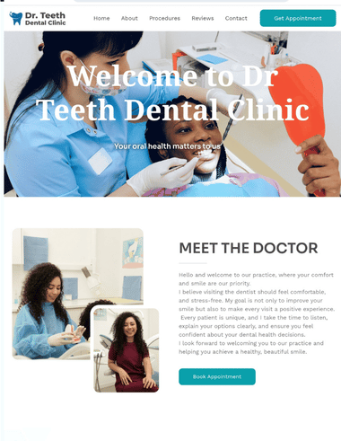 Dentist demo site