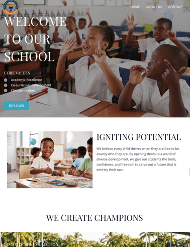 Prep school demo site